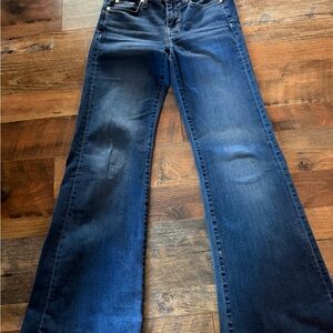 7 For All Mankind Dark Blue Flare Jeans